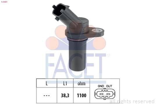 FACET 9.0681 Impulsgiver, veivaksel