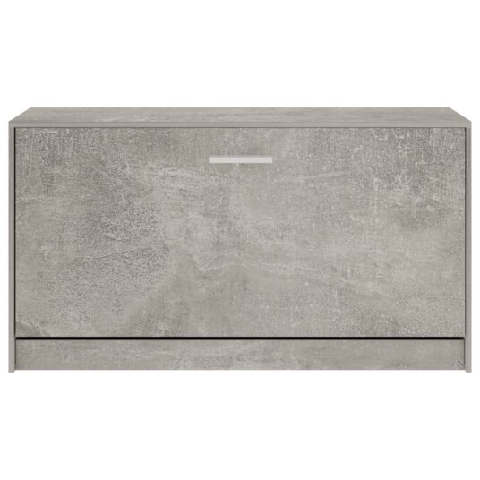 vidaXL Skobenk betonggr? 80x24x45 cm konstruert tre vidaXL Skobenk betonggr? 80x24x45 cm konstruert tre