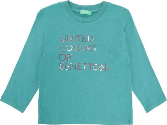 United Colors of Benetton T Shirt L/S Green 104 United Colors of Benetton T Shirt L/S Green 104