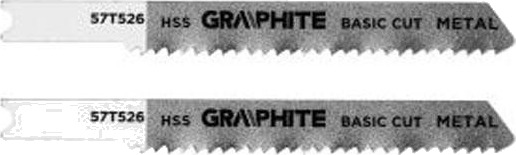 Graphite 57T526 Stikksagblad - 12 TPI, HSS, U-tange, 76mm - 2 stk.