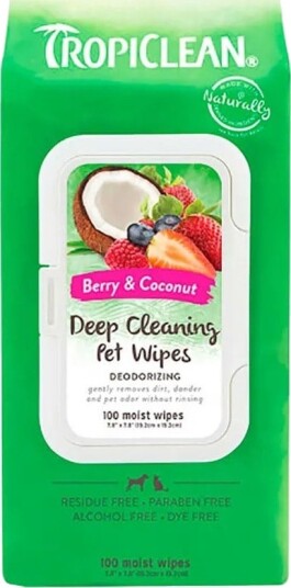 Tropiclean Deep Cleaning Wipes 100 Stk Tropiclean Deep Cleaning Wipes 100 Stk