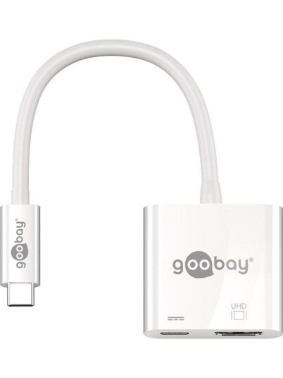 Pro USB C til HDMI og USB C-adapter Hvit