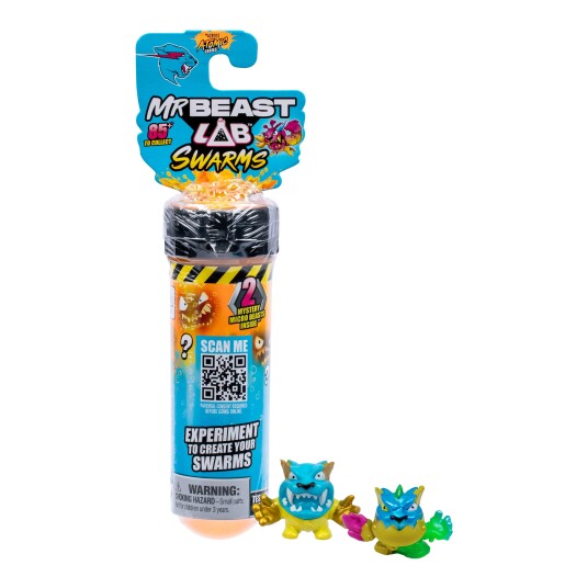 MrBeast Lab Swarms Figurer Serie 2 - 2 stk. Eksperimenter med Mikromuterende Dyr