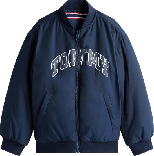 Tommy Hilfiger Polstret Jakke Vendbar Dark Natt Navy Tommy Hilfiger 8 år (128) Dunjakke Blå