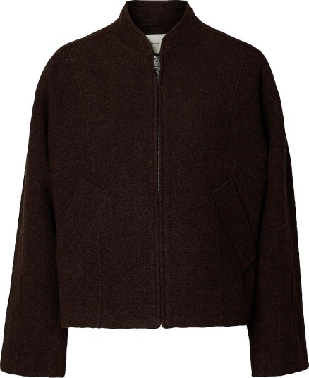 Selected Women Ulljakke Slwjacqueline Wool Blend Brun Selected Women Ulljakke Slwjacqueline Wool Blend Brun