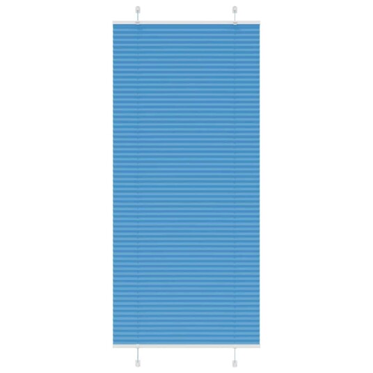  Plisségardin Blå 95x200 cm Stoffbredde 94,4 Polyester