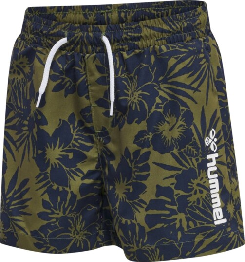 Hummel Chill Board Badeshorts Blomster Grønn (122 / 7 år)