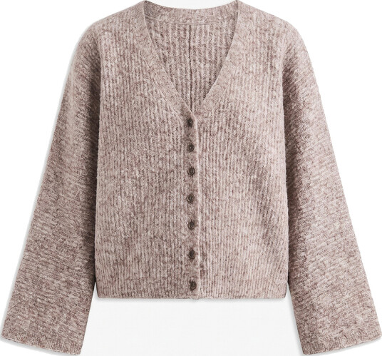 Topshop Rene Long Sleeve Cardigan Beige L Topshop Rene Long Sleeve Cardigan Beige L