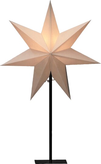 Jotex Papirstjerne metallfot høyde 65 cm Greige 1744889030