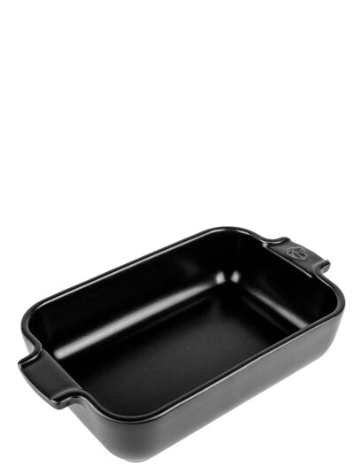 Peugeot Appolia Ovnfad Rektangulært 22 Cm Sort Satin Black 22 CM Peugeot Appolia Ovnfad Rektangulært 22 Cm Sort Satin Black 22 CM