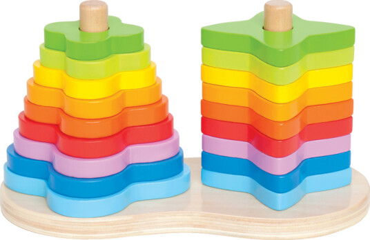 Hape Pile Tower Rainbow