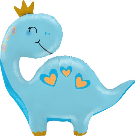 Ballongkungen Folieballong Blå Dinosaur G72168