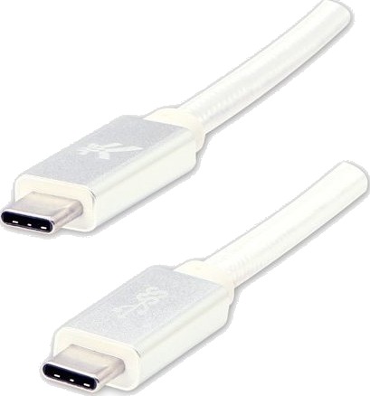Usb-Logo-Kabel Usb-C Til Usb-C 1 M Hvit Usb-Logo-Kabel Usb-C Til Usb-C 1 M Hvit