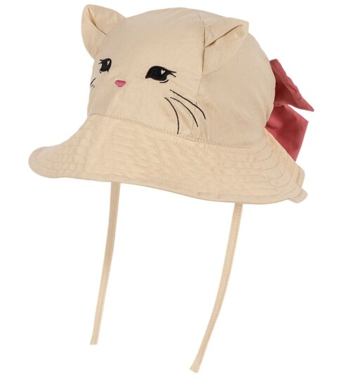 Konges Sløjd Solhatt Verbena Bow Kitty Krem Brûlée Konges Sløjd 6 9 md Solhatt Beige 68 74