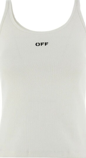 Off White Dame Topper Hvit S Off White Dame Topper Hvit S
