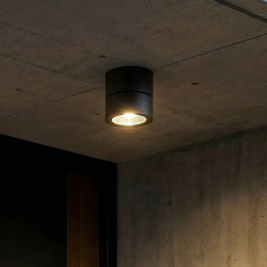 Lindby LED downlight Nolivar svart Ø 9 cm IP54 Nolivar Sort Baderom Aluminium Moderne