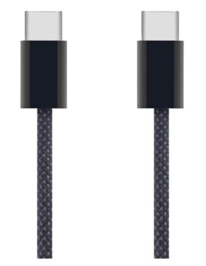 Linocell Flettet USB-C- til USB-C-kabel 60W Svart 2 m