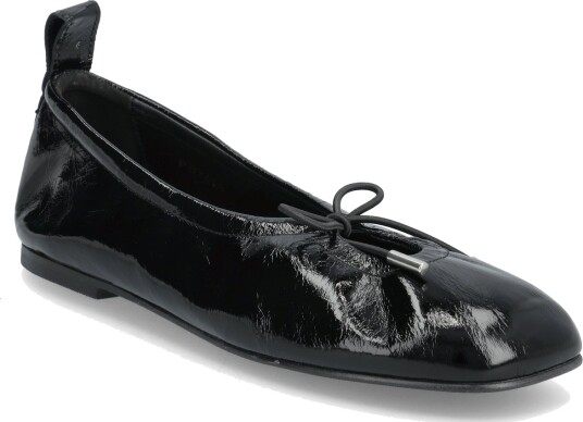ALOHAS Rosalind Black Patent Leather Ballet Flats Black 38