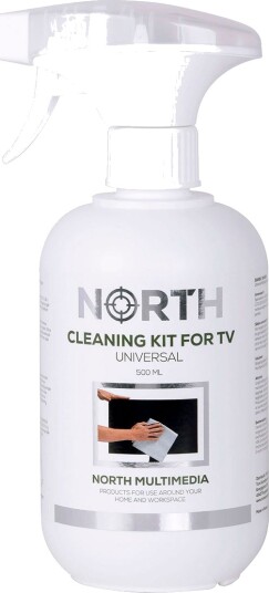 North Skjermrens 500ml med mikrofiberklut