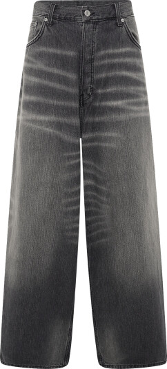 Weekday Void Low Rise Loose Baggy Jeans   Black   30 x 30
