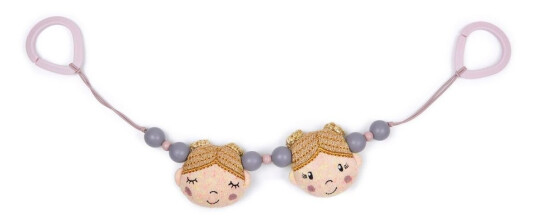 Smallstuff Stroller Chain Knittet Soft Rose Ballerina Smallstuff Stroller Chain Knittet Soft Rose Ballerina