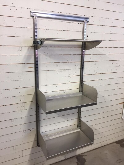 Hyllteknik 90 RFR Vaskesett rustfritt stål 900 mm Garderobeinnredning