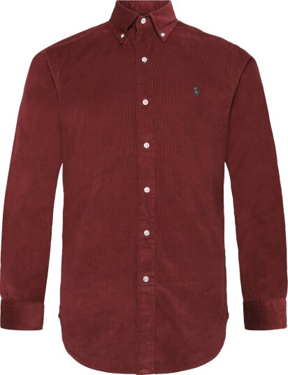 Polo Ralph Lauren Custom Fit Corduroy Shirt Burgundy M