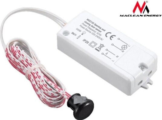 Maclean Pir-Sensor På/Av For Dører, Mce135, Rekkevidde 5-6 Cm, Maks 500W (Mce135) Maclean Pir-Sensor På/Av For Dører, Mce135, Rekkevidde 5-6 Cm, Maks 500W (Mce135)