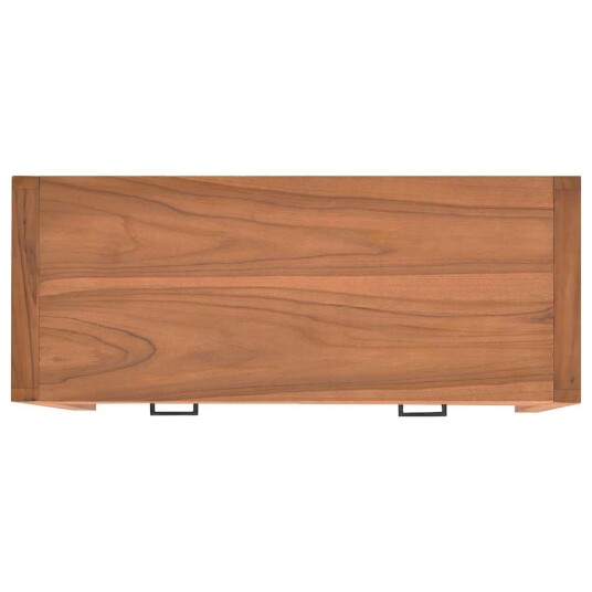vidaXL TV-benk 100x40x45 cm resirkulert teak