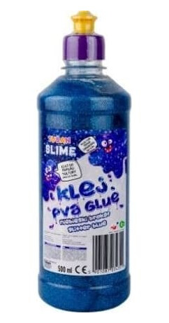 TUBAN Blå glitterlim 500 ml