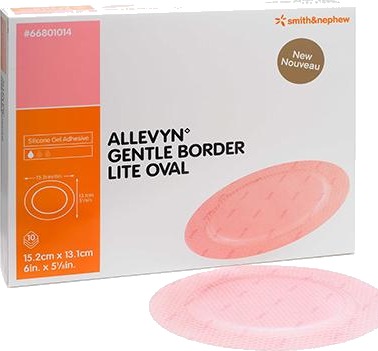 Allevyn Gentle Border Lite 15,2x13,1 cm 10 stk
