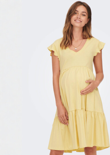 ONLY Maternity Kjole Mamma May Life Frill Straw