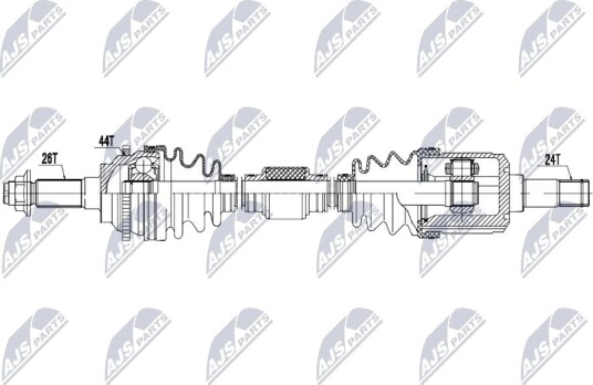 NTY NPW MZ 112 Drivaksel