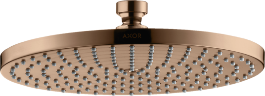 Axor Starck 1jet Hodedusj, Ø240 mm Med 1 stråletype, Polert Rødt Gull Axor Starck 1jet Hodedusj, Ø240 mm Med 1 stråletype, Polert Rødt Gull