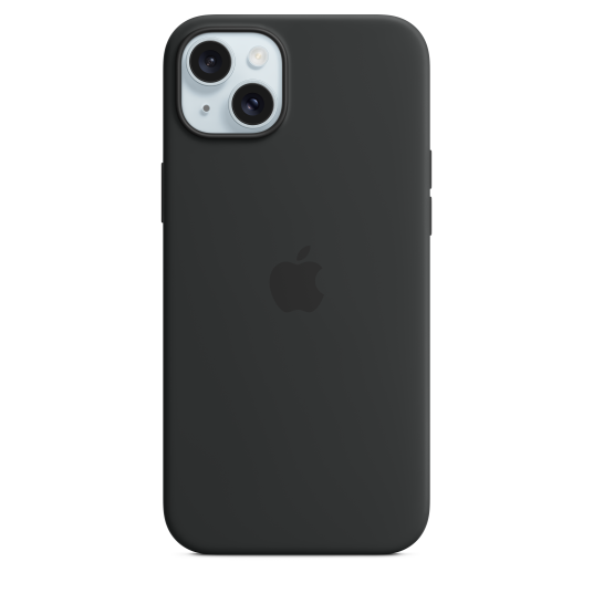 Apple - Baksidedeksel For Mobiltelefon - Magsafe-Samsvar - Silikon - Svart - For Iphone 15 Plus