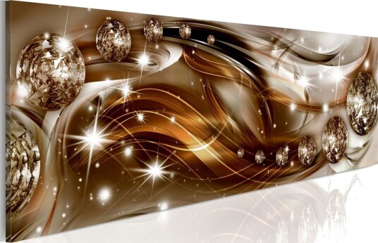 Bilde Ribbon Of Bronze And Glitter 150x50 Artgeist sp. z o. o.