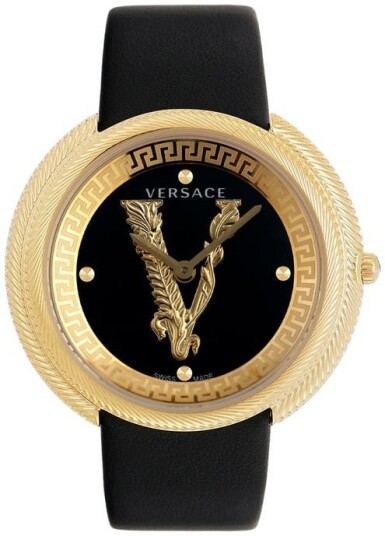 Versace Dameklokke VE2CA0323 Thea Sort/Lær Ø38 mm