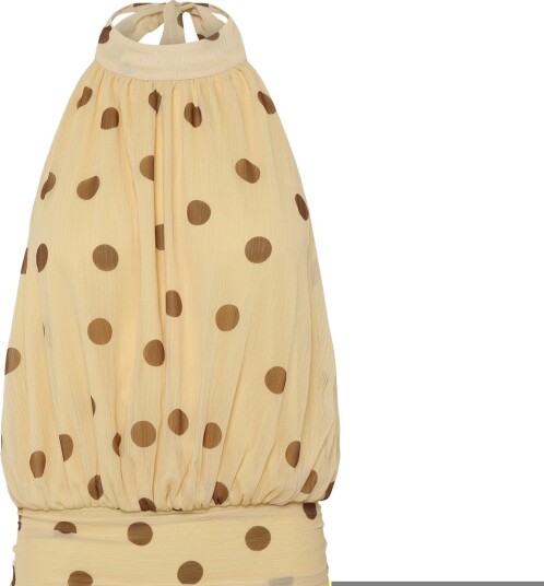 Gina Tricot Halterneck Mini Dress Yellow 38 Gina Tricot Halterneck Mini Dress Yellow 38