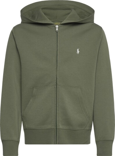 Ralph Lauren Kids Double Knit Full Zip Hoodie Khaki green 132 137 Ralph Lauren Kids Double Knit Full Zip Hoodie Khaki green 132 137