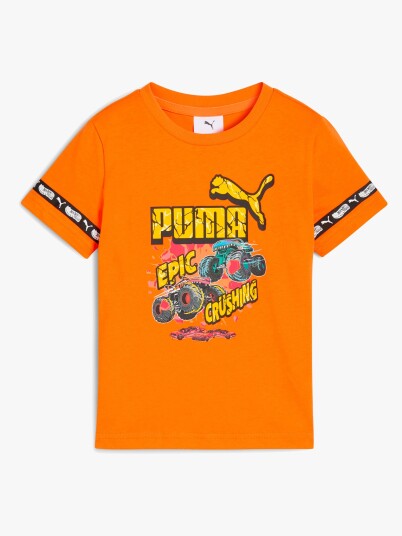 Puma Hot Wheels T skjorte Orange Glo 104 Puma Hot Wheels T skjorte Orange Glo 104