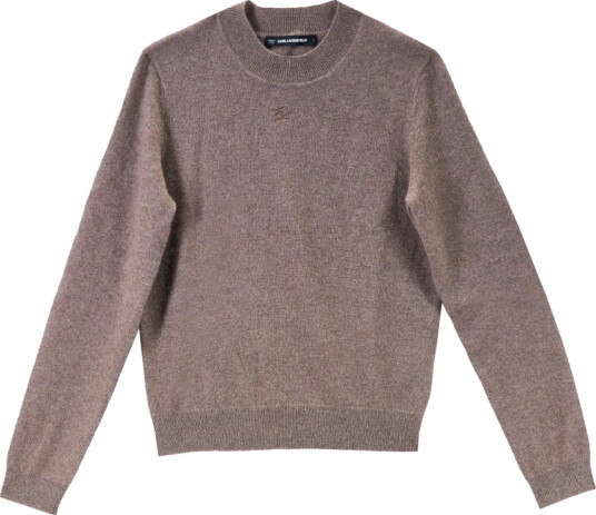 Karl Lagerfeld Dame Strikkevarer Beige M, Karl Lagerfeld Dame Strikkevarer Beige M,
