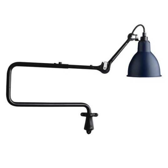 Lampe Gras N303 Vegglampe Matt Sort & Blå