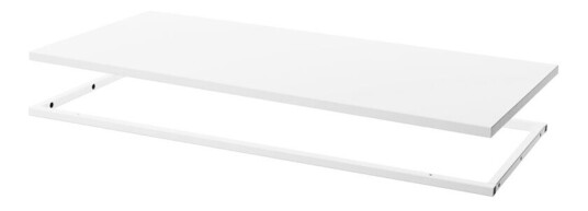 Zweed Molto 840 hylle hvit, inkl. hvit metallramme