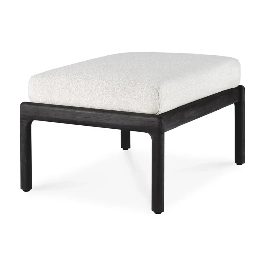 Ethnicraft Jack Fotskammel Black/Off White Ethnicraft Jack Fotskammel Black/Off White
