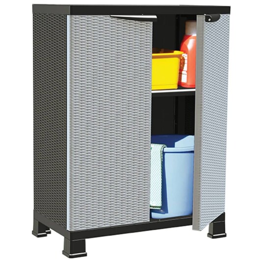 vidaXL Plastskap 68x39x92 cm rottingdesign vidaXL Plastskap 68x39x92 cm rottingdesign