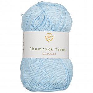 Shamrock Yarns 100% Bomull 8/4 Garn 27 Lyseblå