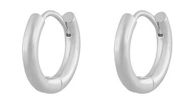 Snö Of Sweden Amsterdam Small Earring Plain Silver 15mm