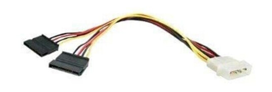 StarTech.com LP4 to 2 SATA Internal Power Splitter Cable