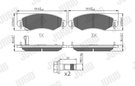 Bremseklosser JURID 573378J Bremseklosser JURID 573378J