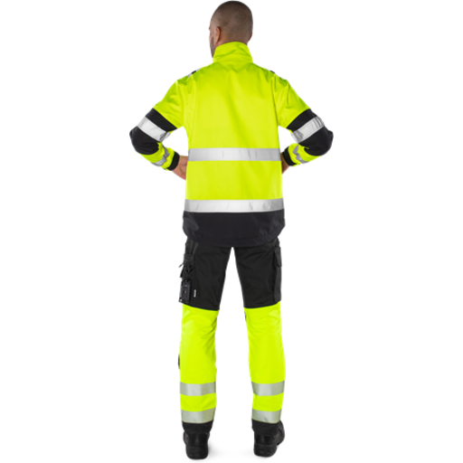 Fristads Byxa Stretch 2705 Plu, Klass 1 Varsel Gul/svart D96 Fristads Byxa Stretch 2705 Plu, Klass 1 Varsel Gul/svart D96